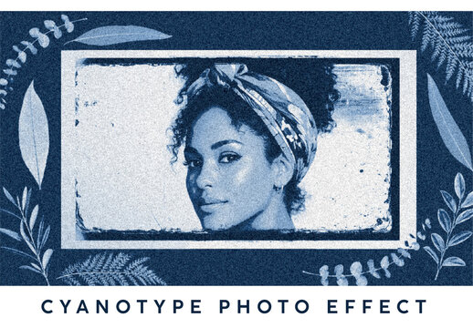 Cyanotype Photo Effect