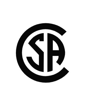 CSA safety black logo icon vector SVG