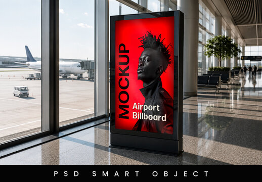 Airport Billboard Mockup