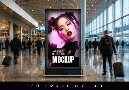 Airport Billboard Mockup