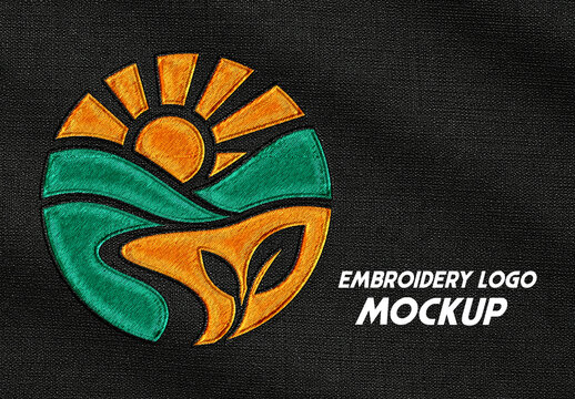 Embroidery Logo Effect Mockup