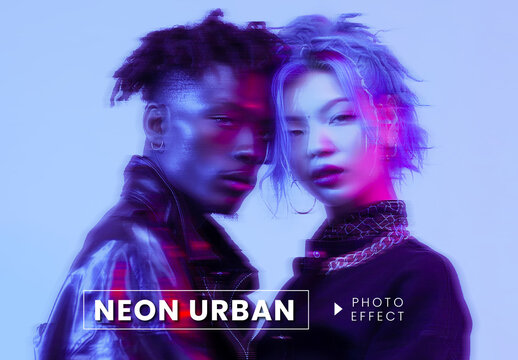Neon Urban Photo Effect