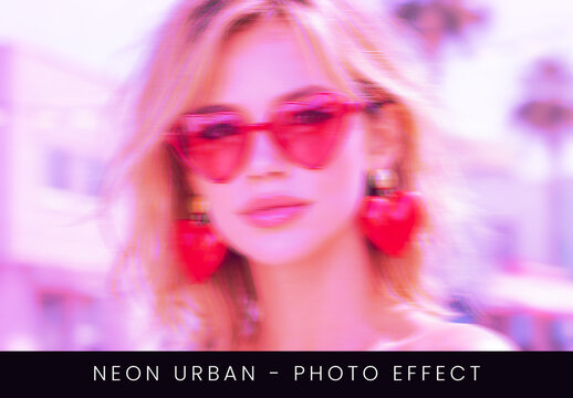 Neon Urban Photo Effect