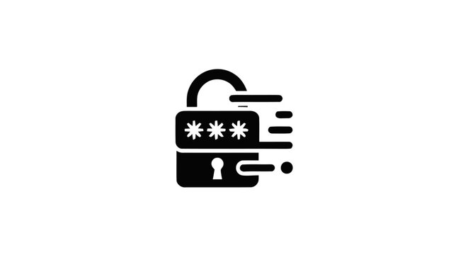 Digital padlock with password security.