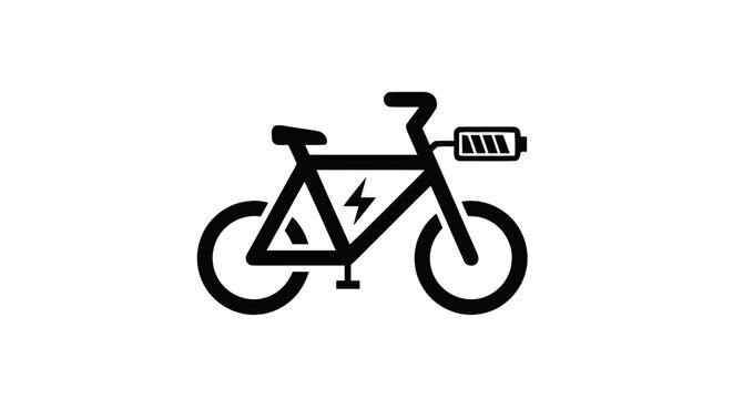 Electric bicycle with battery pack.