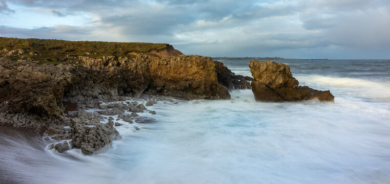 storm over the sea