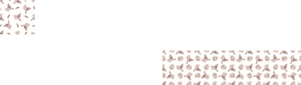 Religious repeat banner scripture illustration for spirit of god. Christias holy spirit dove seamless vector border. 