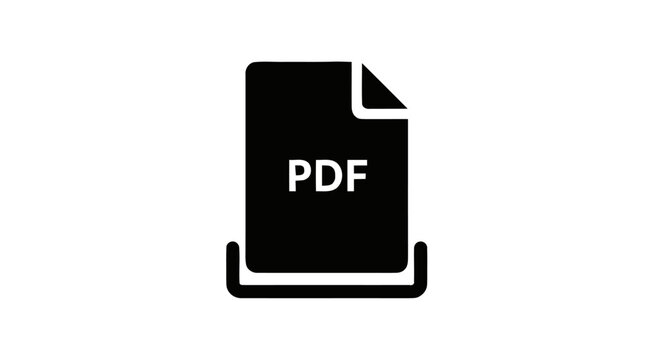 Portable Document Format File Icon.