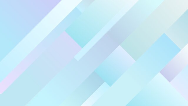 Abstract light blue background with modern diagonal rectangles