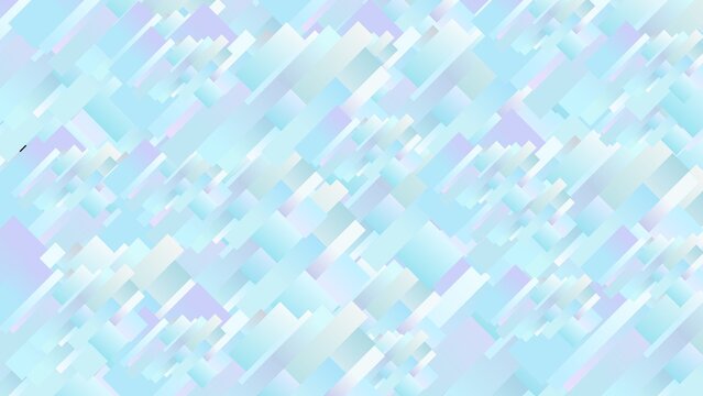 Abstract light blue geometric pattern with diagonal rectangles