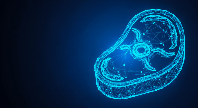 A detailed 3D digital illustration of a muscle cross-section, showcasing intricate layers and connective tissue.