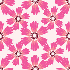 Vintage seamless floral pattern. Liberty style background of small mauve and lilac flowers. Small flowers scattered over a white background. Stock vector for printing on surfaces. Realistic flowers.  © YULIA