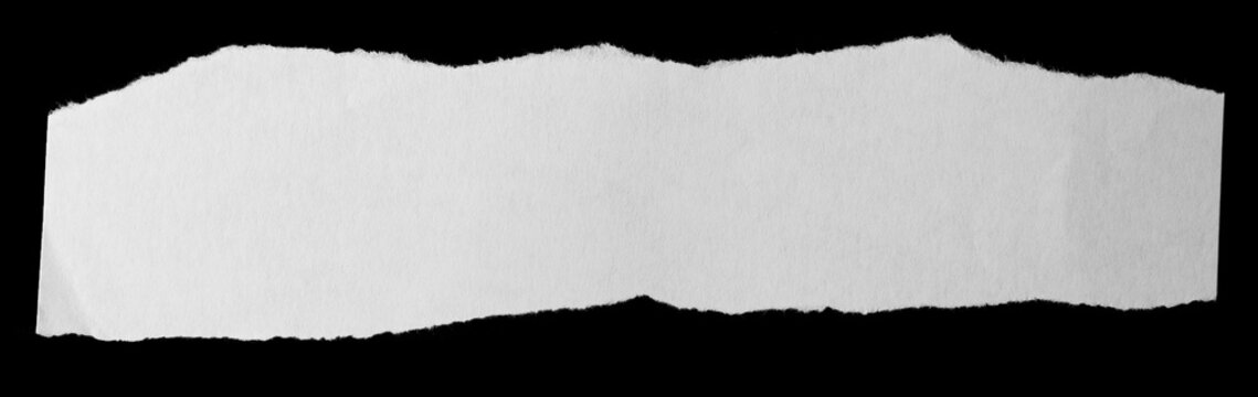 Torn paper on black