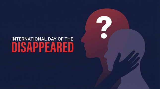 international day of the disappeared concept