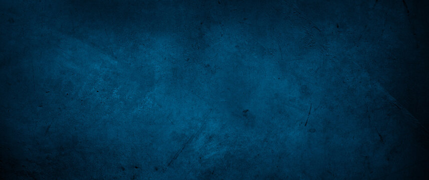 Blue textured concrete wall background
