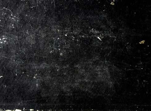 Vintage Dark Grunge Texture Backdrop &mdash; Macro Scratched Black Surface for 3D Shaders, Distressed Paperboard Roughness Map, scrapbooking 