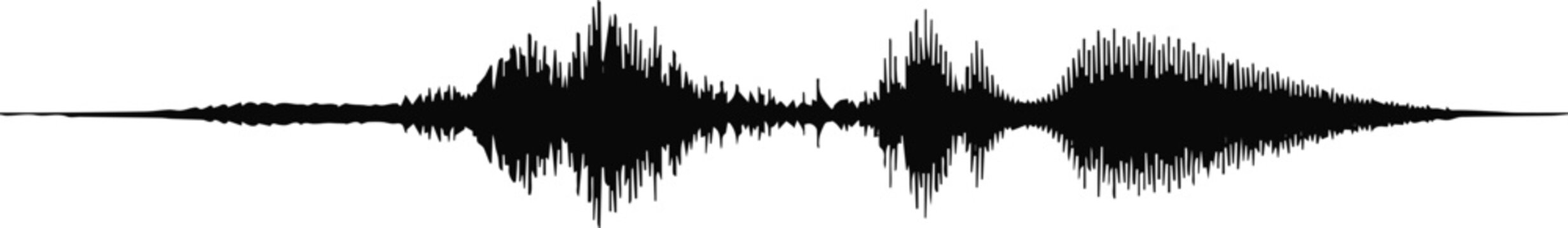 waveform voice frequency plot vector for podcast