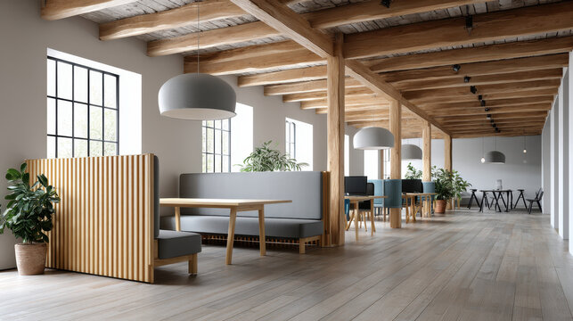 Flexible Office Layout with Modern Design