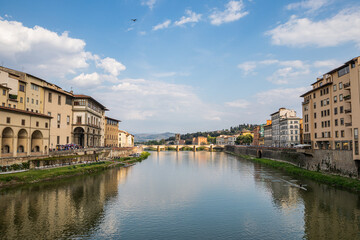 Obraz premium View of Arno River and bridges in Florence, Italy