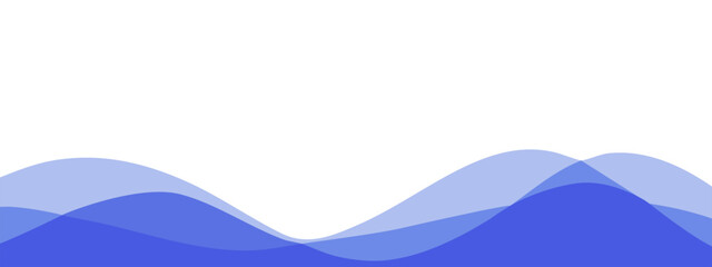 Fototapeta premium Ocean wave border. Elegant Japanese water line design.