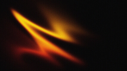 Fototapeta premium Abstract background of warm orange light leaks with noise texture grains.