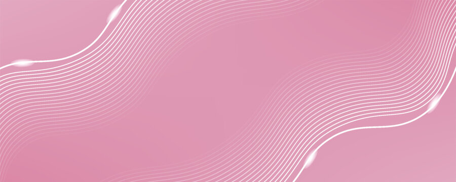 An abstract pink background with horizontal and curved lines that create a graphic pattern, with slight highlights at focal points to create a soft and gentle atmosphere.