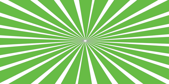 green rays of vector carnival background. Vector illustration
