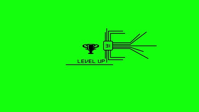 Classic 8 Bit Level Up Interface level up1, pixel, retro, text, level up, game, bit,