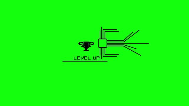 Classic 8 Bit Level Up Interface level up1, pixel, retro, text, level up, game, bit,