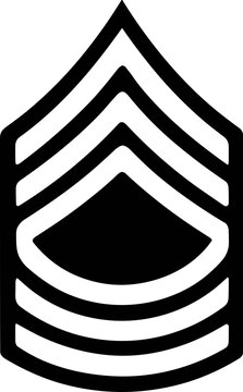 Military Rank Master Sergeant Insignia svg, US Army Sergeant First Class Insignia SVG - E7 Military Rank Vector