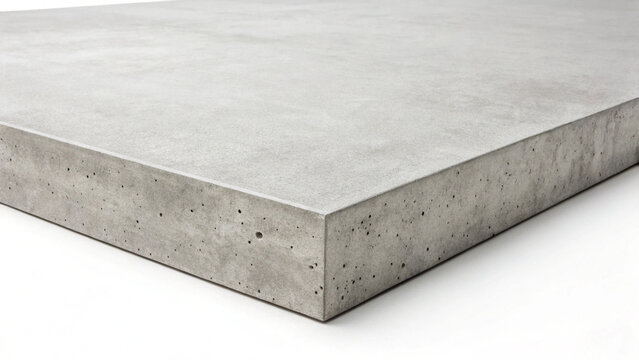 Smooth concrete surface showing a sharp corner in this studio photograph