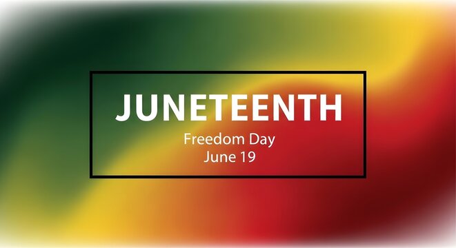 Juneteenth freedom day june 19th celebration background