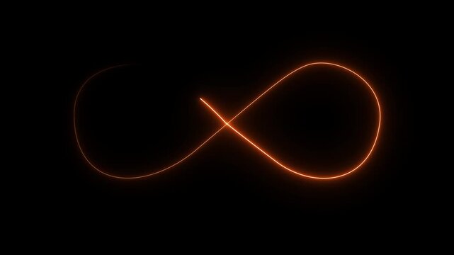 infinity neon looping animated icon infinity neon icon animated 4k video.