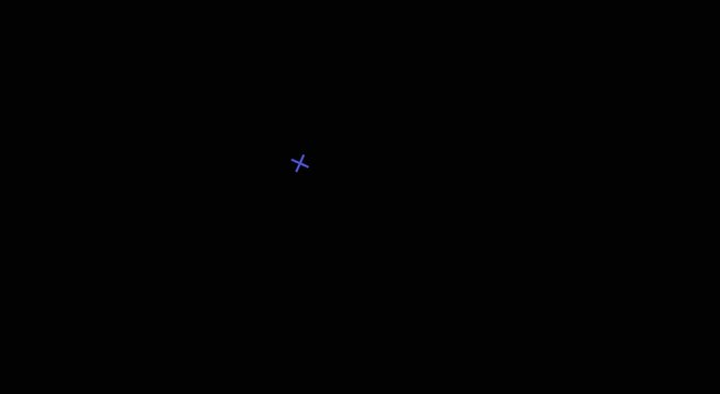 Minimalist crosshair target overlay animation for ui and hud animation