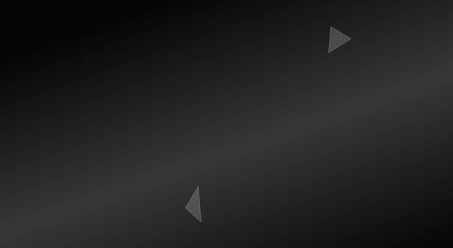 Minimalist floating triangle abstract motion on dark animation background