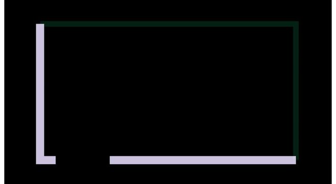 Minimalist geometric frame animation with dynamic moving corner borders animation