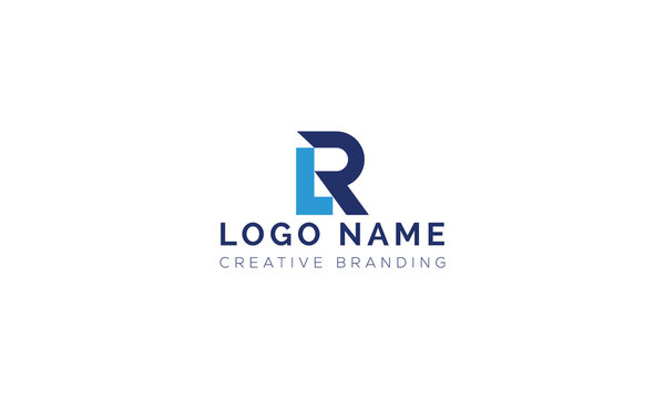Minimalist professional letter lr monogram logo design with monogram, identity