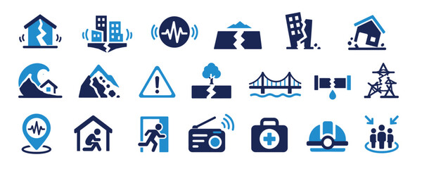 Fototapeta premium Business financial risk management and crisis avoidance strategy icons displaying asset protection planning.