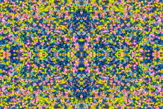 Texture astratta : composizione casuale a mosaico fatto con pietre colorate