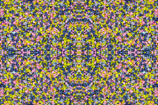 Texture astratta : composizione casuale a mosaico fatta con pietre colorate