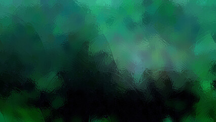 Obraz premium Green and black abstract textured background with gradient colors and wavy patterns