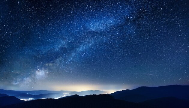 starry sky the night sky strewn with stars symbolizing calm and infinity
