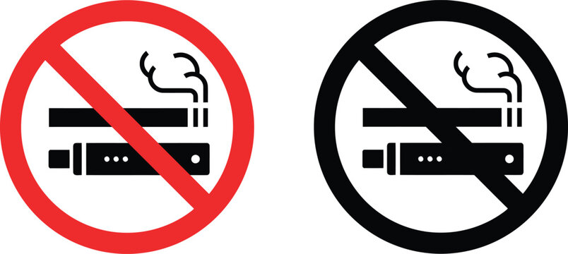 No smoking and no vaping signs
