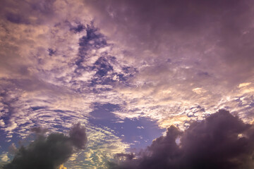 Obraz premium beautiful sky at the sunset