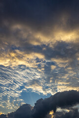 Obraz premium beautiful sky at the sunset