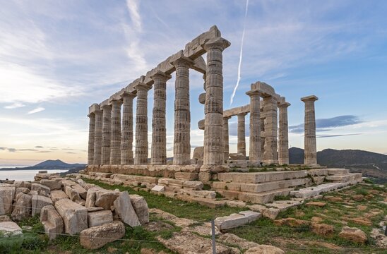 Ancient Temple of Poseidon, Cape Sounion, Greece