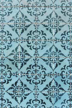 Traditional azulejo wall tiles, Lisbon, Portugal