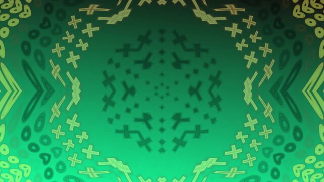Geometric Geo Pulse Dark Green Motion Graphic