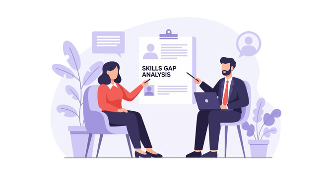 Business Meeting: Skills Gap Analysis and Career Development Discussion
