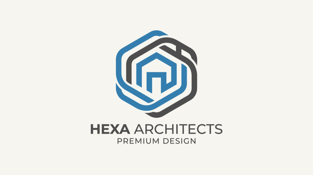 Logo design for architecture company Hexa Architects.